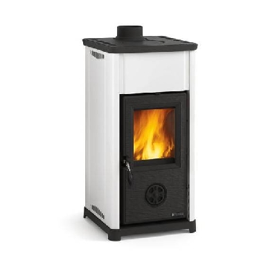 Stufa a legna TEA bianca La nordica Extraflame