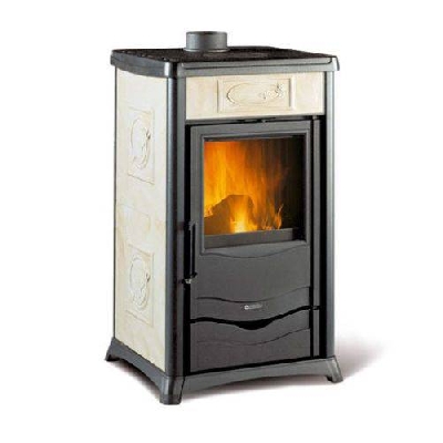 Termostufa a legna TERMOROSSELLA PLUS Evo dsa 4.0 pergamena La nordica Extraflame