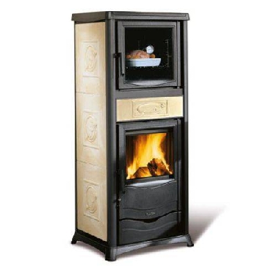 Termostufa a legna TERMOROSSELLA PLUS FORNO dsa 4.0 pergamena La nordica Extraflame