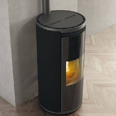 Stufa a pellet ventilata EVIA2 UP nero Edilkamin