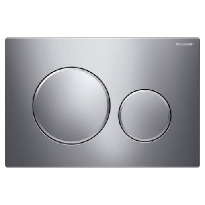 Placca di comando con doppio pulsante GEBERIT SIGMA20 cromato/satinato/cromato