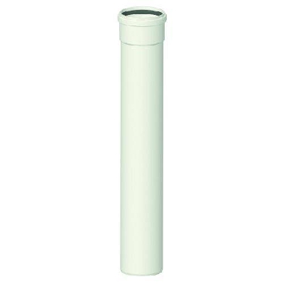 Tubo per sistema sdoppiato M/F cm 50 Ø 80  in poliproprilene bianco
