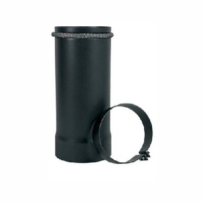 Tubo nero telescopico canna fumaria legna