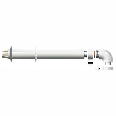 Kit uscita coassiale a parete Ø 60/100 per scaldabagno a gas Next Evo X 11 Ariston
