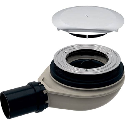 Sifone doccia ultraslim d.90 con tappo per piletta cromato Geberit