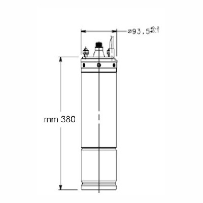 Motore sommerso 4" monofase 4OS07M235/C Lowara 107027030