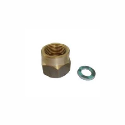 Dado dx/sx in ottone con filettatura 3/8" femmina per collegamento galleggianti Pucci 80009016