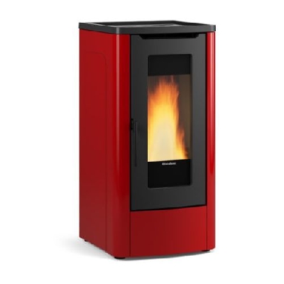 Stufa a pellet canalizzata DAHIANA PLUS VFS bordeaux La nordica Extraflame