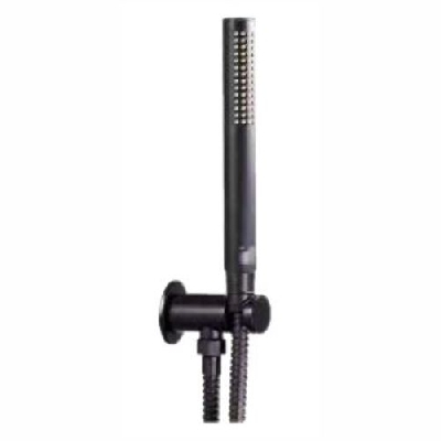 Supporto doccia fisso in ottone con erogazione, flessibile 1,5 mt e doccetta in abs Ø 26mm Palazzani