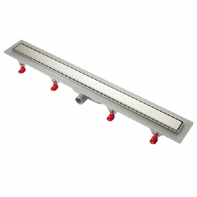 Canalina doccia con griglia a vista in acciaio inox NILO 700X CRSmart