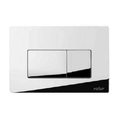 Placca di comando con doppio pulsante Valsir P1 Cromo lucida VS0871335