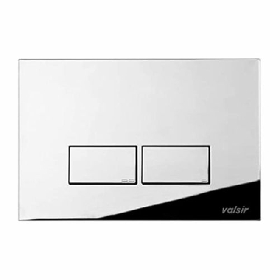 Placca di comando con doppio pulsante Valsir P3 Cromo lucida VS0869235