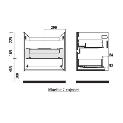 Salgar NOJA Mobile da bagno sospeso 100 cm rovere eternity con lavabo