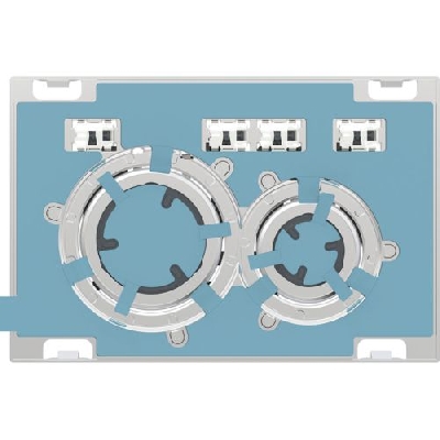 Geberit SIGMA21 Placca di comando con doppio pulsante personalizzabile anelli cromo 115.884.00.1