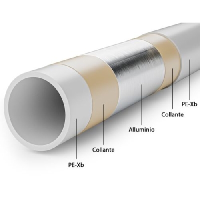 Tubo Multistrato Nudo 16x2 per acqua calda sanitaria e riscaldamento rotolo 100 mt