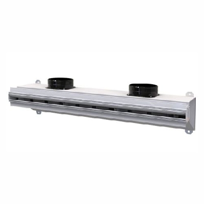Tecnosystemi Diffusore lineare a scomparsa anticondensa con serranda, plenum coibentato e deflettore L2000mm feritoia 30mm