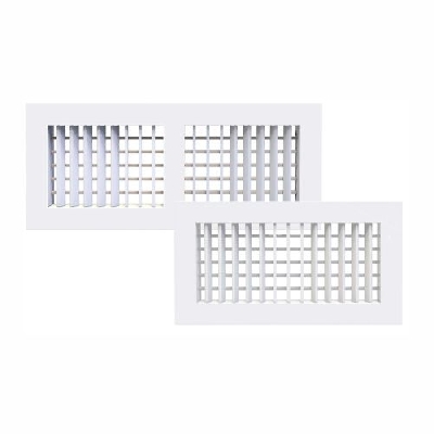 Tecnosystemi Bocchetta di mandata e ripresa in plastica ABS bianca anticondensa 400x100