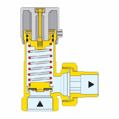 Caleffi Valvola di by-pass differenziale regolabile con scala graduata G 1 1/4" 5-25 m c.a. 519703