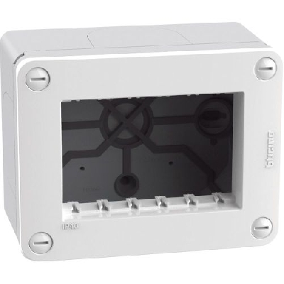 BTcino MatixGo Scatola IP40 3 moduli  28403W
