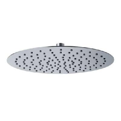 Soffione doccia tondo acciaio inox ultrasottile cromato Diam. cm 30