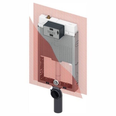 TECEBOX OCTA II Cassetta di scarico per WC sospesi per pareti in muratura 8 cm TECE 9370501