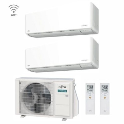 Fujitsu Condizionatore KM Dual Split 9000+9000 btu inverter WI-FI