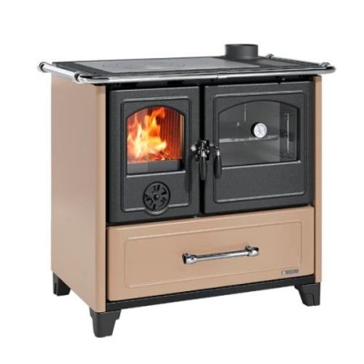 La nordica Extraflame Cucina a legna FAMILY VST caramello