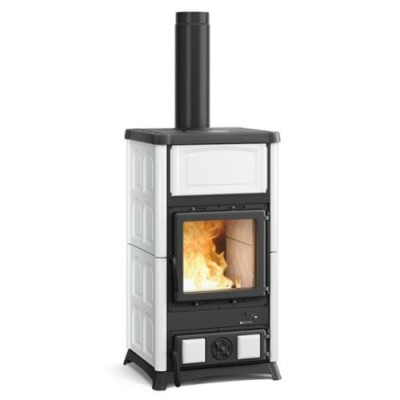 La nordica Extraflame Stufa a legna CONCITA.16 maiolica Bianco infinity