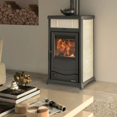 La nordica Extraflame Termostufa a legna TERMOROSSELLA PLUS DSA.16 panna