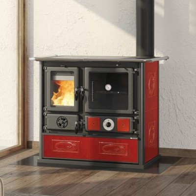 La nordica Extraflame Termocucina a legna TERMOROSA DSA.16 bordeaux