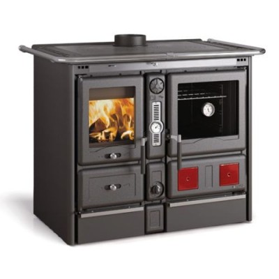 La nordica Extraflame Termocucina a legna TERMOROSA XXL DSA.16 nero antracite