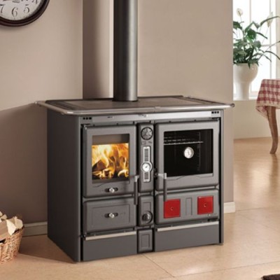 La nordica Extraflame Termocucina a legna TERMOROSA XXL DSA.16 nero antracite