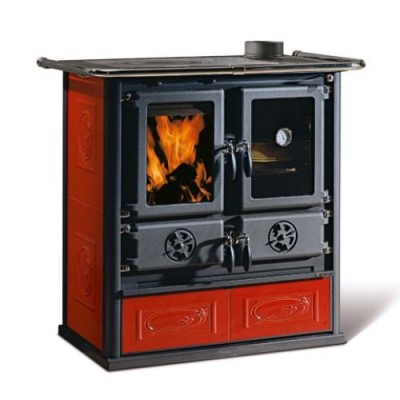 La nordica Extraflame Cucina a legna ROSETTA VST.16 ceramica bordeaux