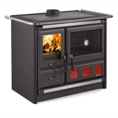 La nordica Extraflame Cucina a legna ROSA XXL VST.16 Nero antracite