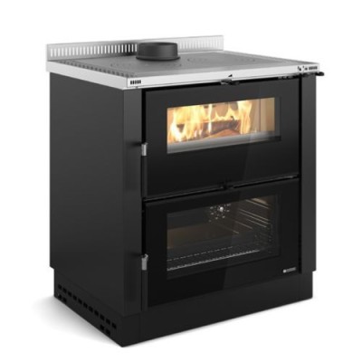 La nordica Extraflame Cucina a legna VERONA XXL.16 Nero antracite