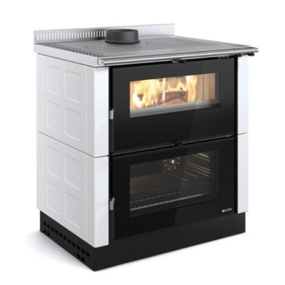 La nordica Extraflame Cucina a legna VERONA XXL.16 maiolica bianco infinity