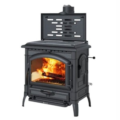 La nordica Extraflame Stufa a legna ISOTTA CC EOS.165 nero antracite
