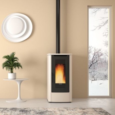 La nordica Extraflame Stufa a pellet canalizzata TEOREMA PLUS AD Avorio