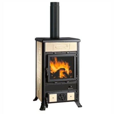 La nordica Extraflame Stufa a legna ROSSELLA R1 .16 Liberty panna