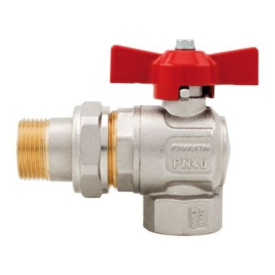 Itap Valvola a sfera a squadra Ideal passaggio totale per collettori M/F 3/4" 2980034