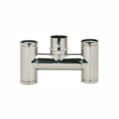 Canna fumaria Inox 316 L monoparete terminale "H"