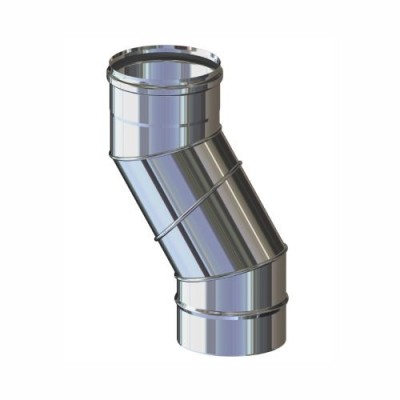 Canna fumaria Inox 316 L monoparete curva girevole 0° - 90°